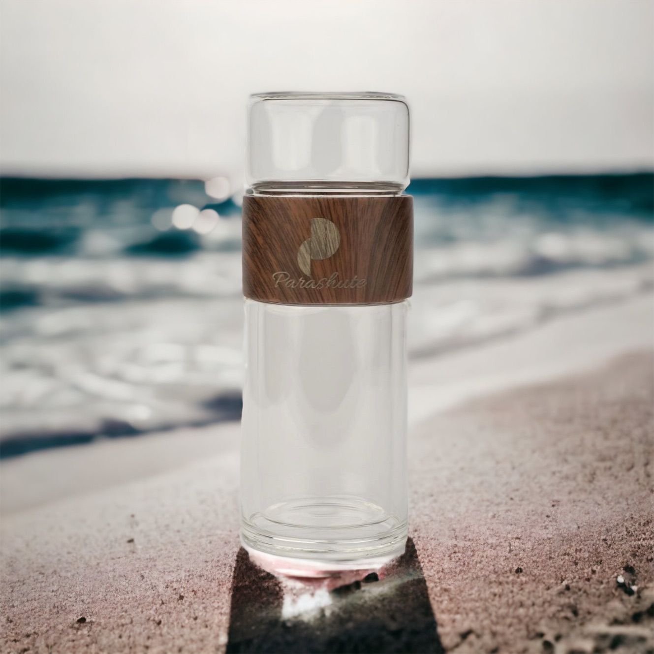 double glass Tea Bottle, hot tea, 30 ML, Made for parashuteHome Parashute