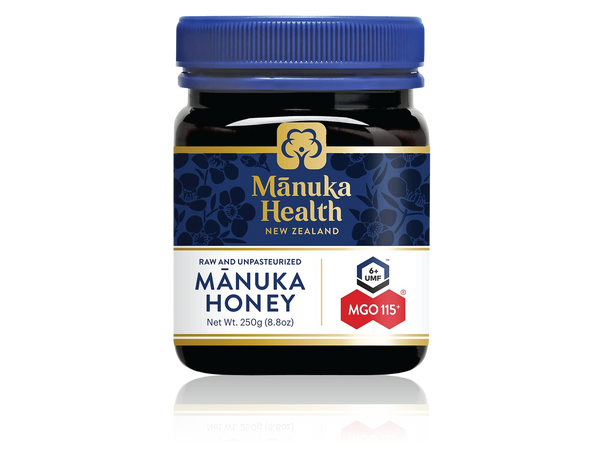 Manuka Health UMF 6+/MGO 115+ Manuka Honey (250g/8.8oz), Superfood, Authentic Raw Honey from New Zealand