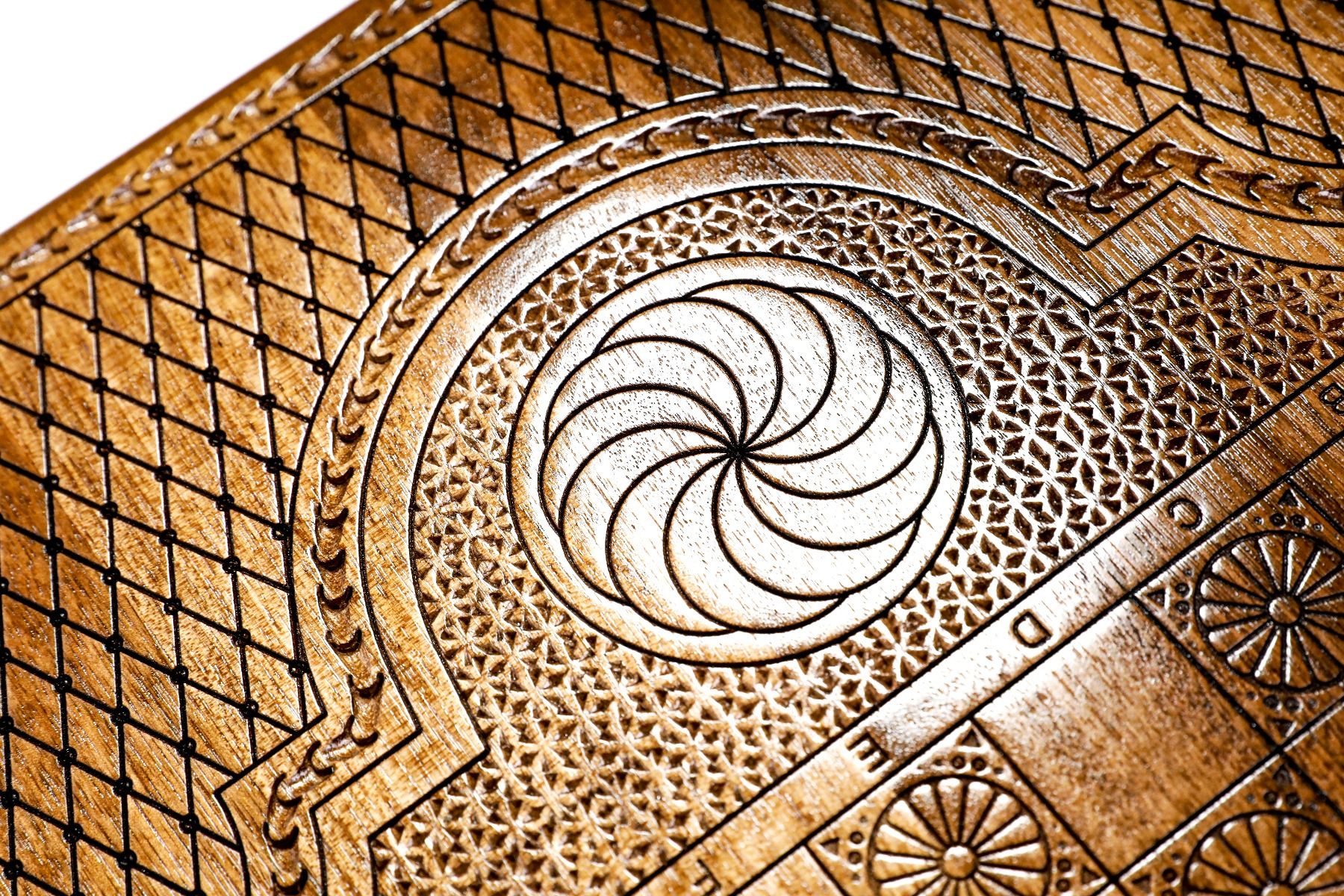 World Map Epoxy Backgammon Classic Parashute