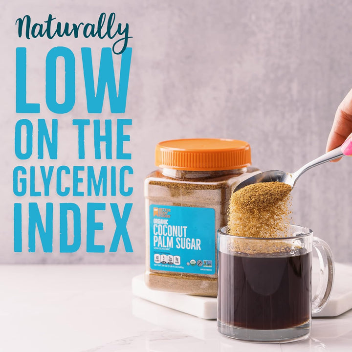 better body foods organic coconut palm sugar BetterBody Foods Organic Coconut Palm Sugar, Gluten-Free, Non-GMO, Low – Parashute