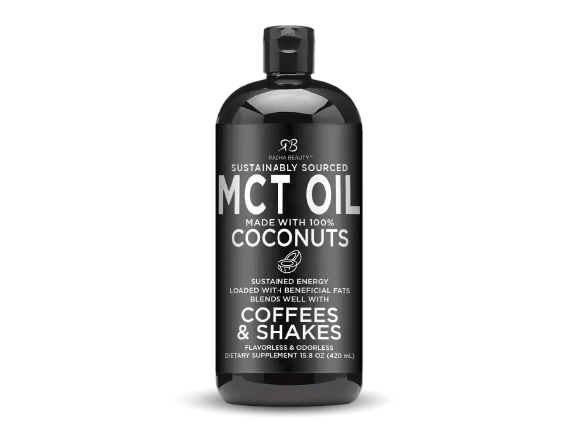 زيت Radha Beauty MCT مصنوع فقط من جوز الهند غير المعدّل وراثيًا - 15.8 أونصة. معتمد من Keto و Paleo وخالي من الغلوتين والنباتيين.