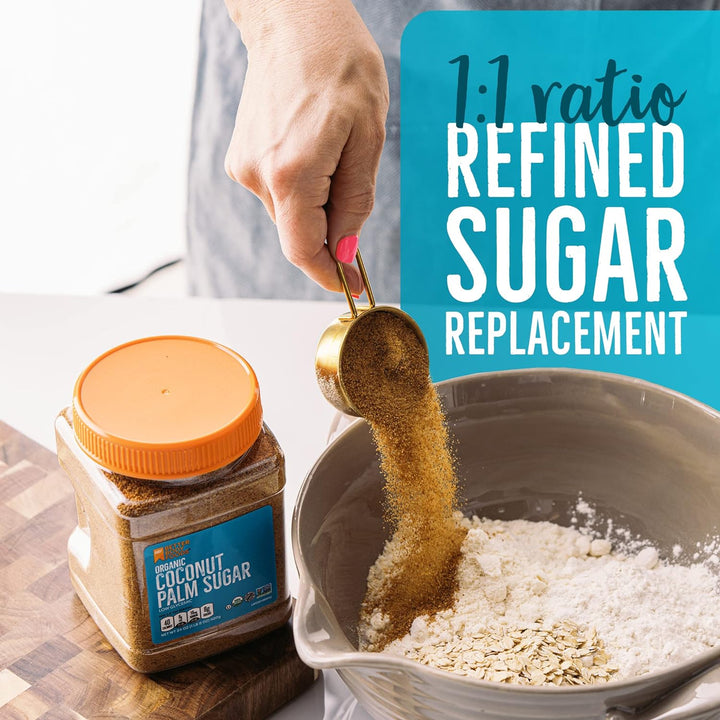 coconut palm sugar alternative BetterBody Foods Organic Coconut Palm Sugar, Gluten-Free, Non-GMO, Low – Parashute