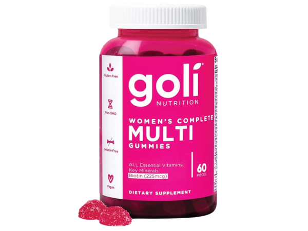 جولي® علكات الفيتامينات المتعددة للنساء - 60 قطعة - جميع الفيتامينات الأساسية الـ 13 ، والمعادن الرئيسية - كوشير ، وخالي من الغلوتين ، ونباتي ، وغير معدّل وراثيًا.