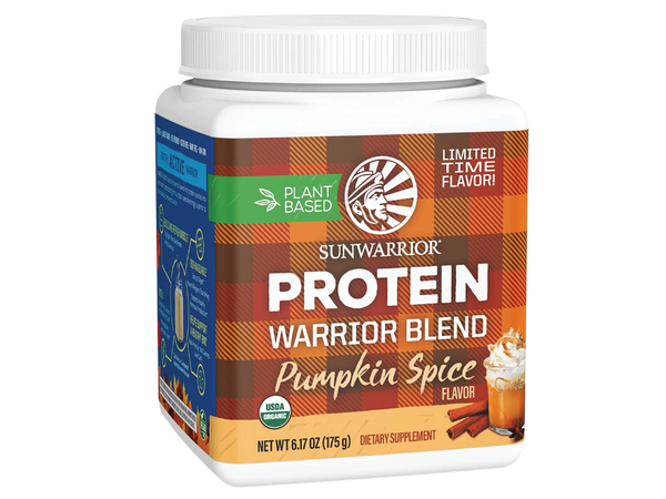 Protein Vegan  Powder with BCAA | Organic Hemp Seed Protein Gluten Free Non-GMO Dairy Free Soy Sugar Free Low Carb Plant Based Protein Powder | Pumpkin Spice 7 SRV 175 G | Warrior Blend